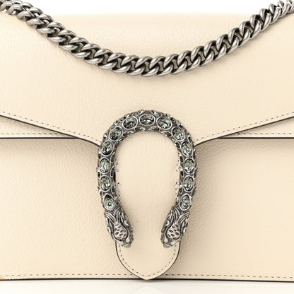 Gucci Textured Calfskin Crystal Small Dionysus Shoulder Bag Mystic White 8 of 14