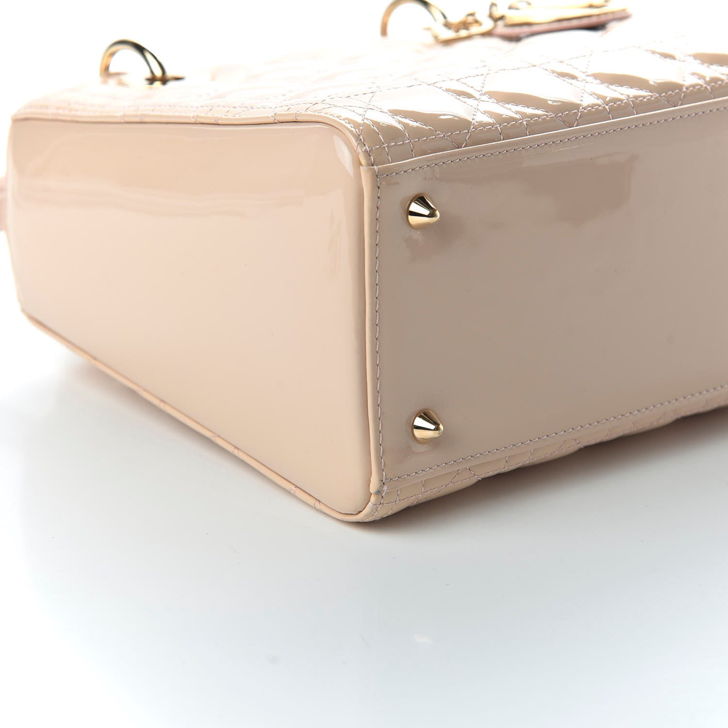 Christian Dior Patent Cannage Medium Lady Dior Rose Clair 9 of 12