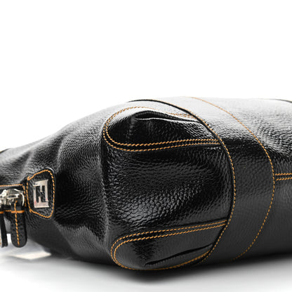 Fendi Grained Calfskin Large B Mix Tote Black 9 of 10