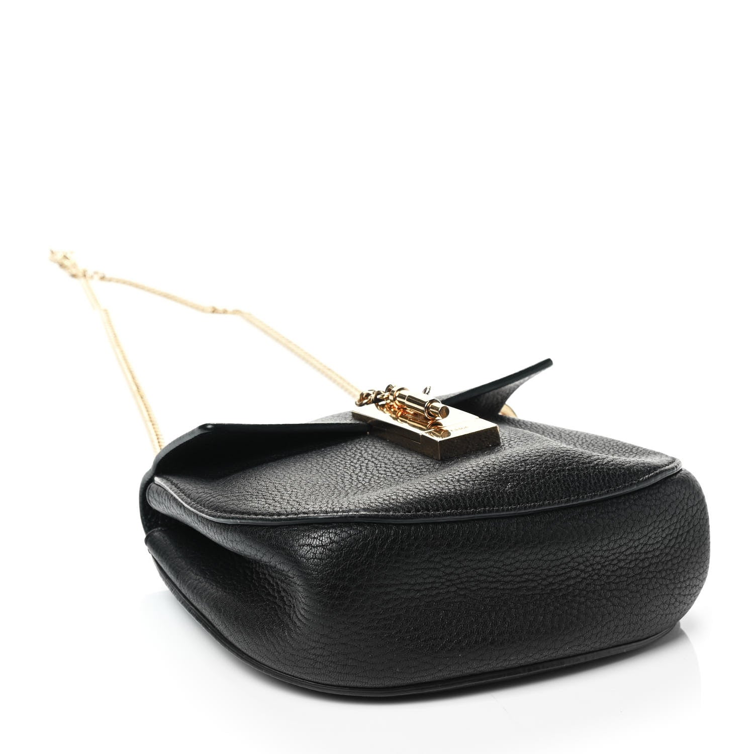 Chloe Grained Lambskin Mini Drew Shoulder Bag Black 3 of 4