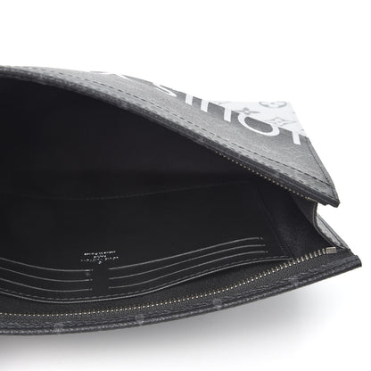 Louis Vuitton Monogram Eclipse Split Pochette Voyage MM 4 of 8