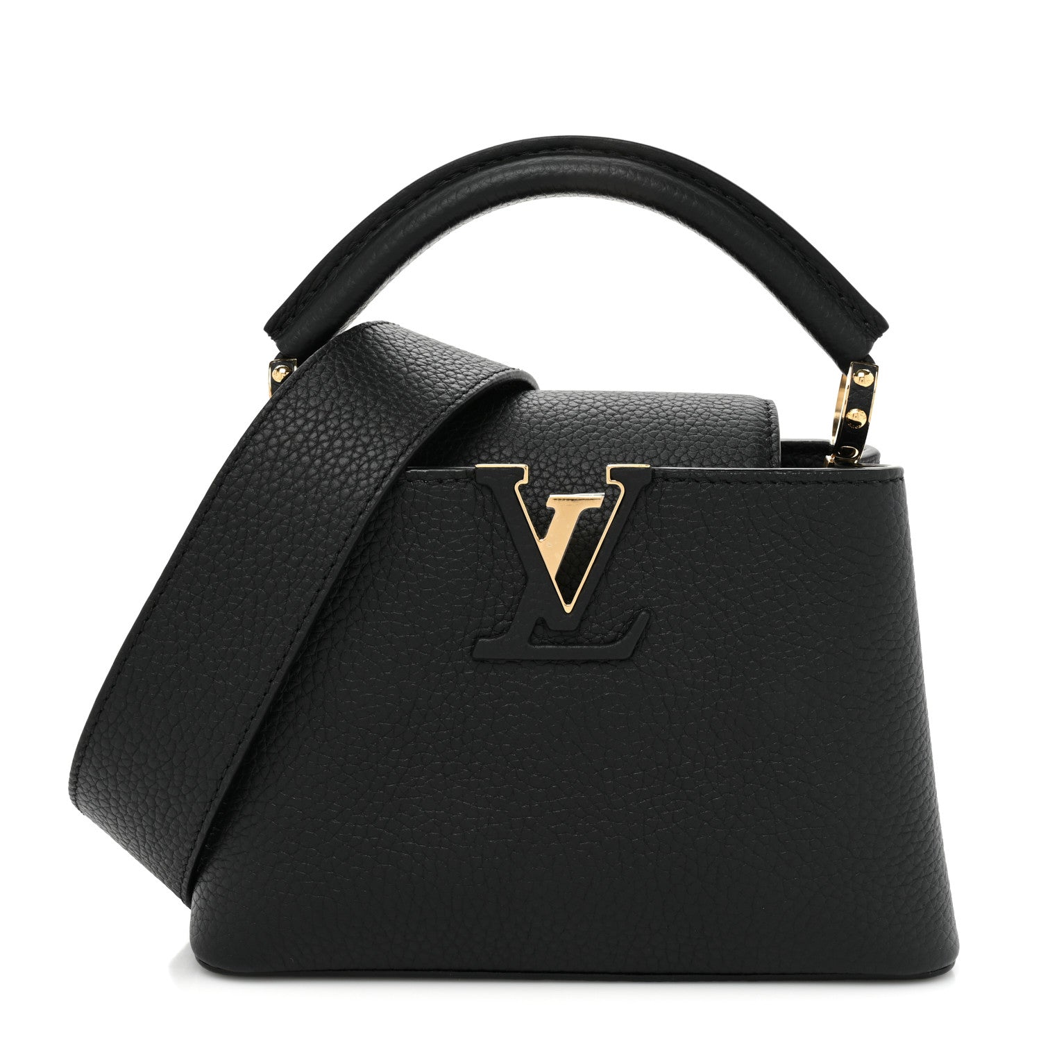 Louis Vuitton Taurillon Mini Capucines Black 1 of 9