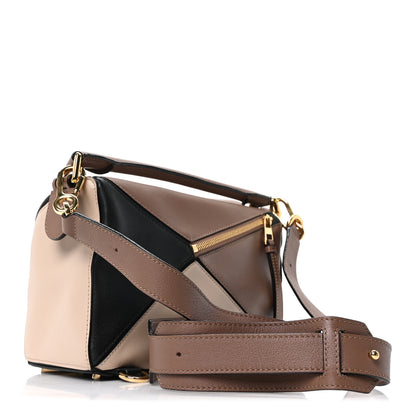 Loewe Calfskin Small Puzzle Bag Sand Hazelnut Ash 3 of 9