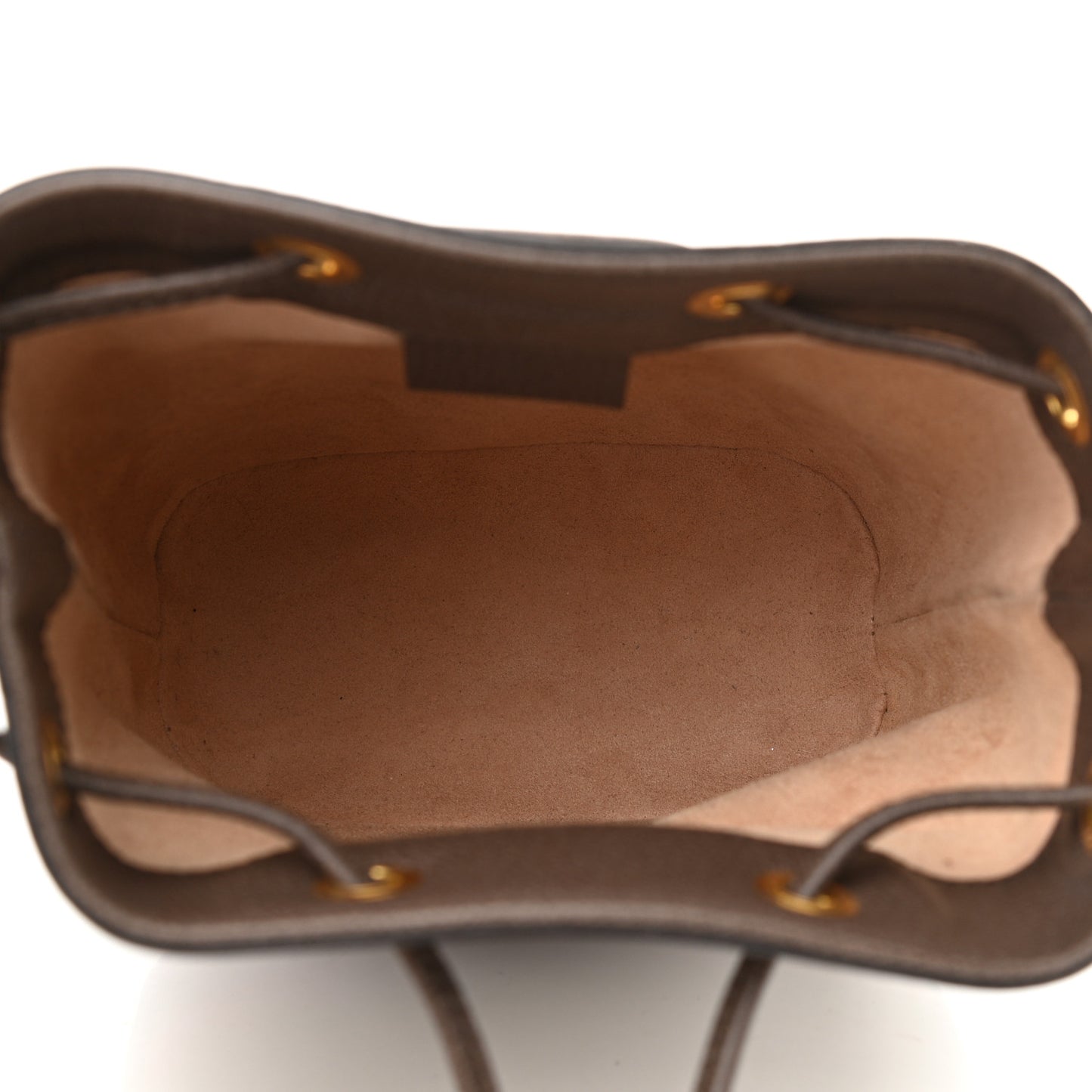 GG Supreme Monogram Web Mini Ophidia Bucket Bag Brown