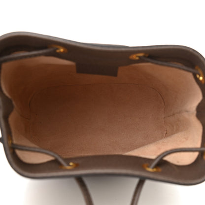 Gucci GG Supreme Monogram Web Mini Ophidia Bucket Bag Brown 5 of 11