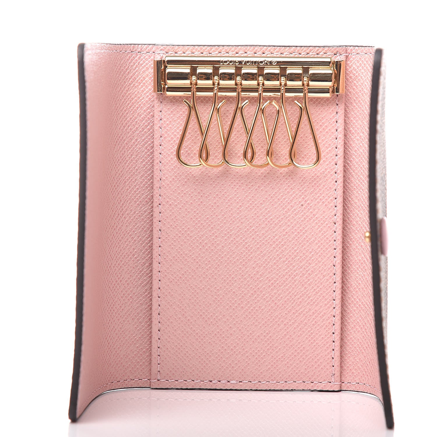 Louis Vuitton Damier Ebene Multicles 6 Key Holder Rose Ballerine 5 of 8