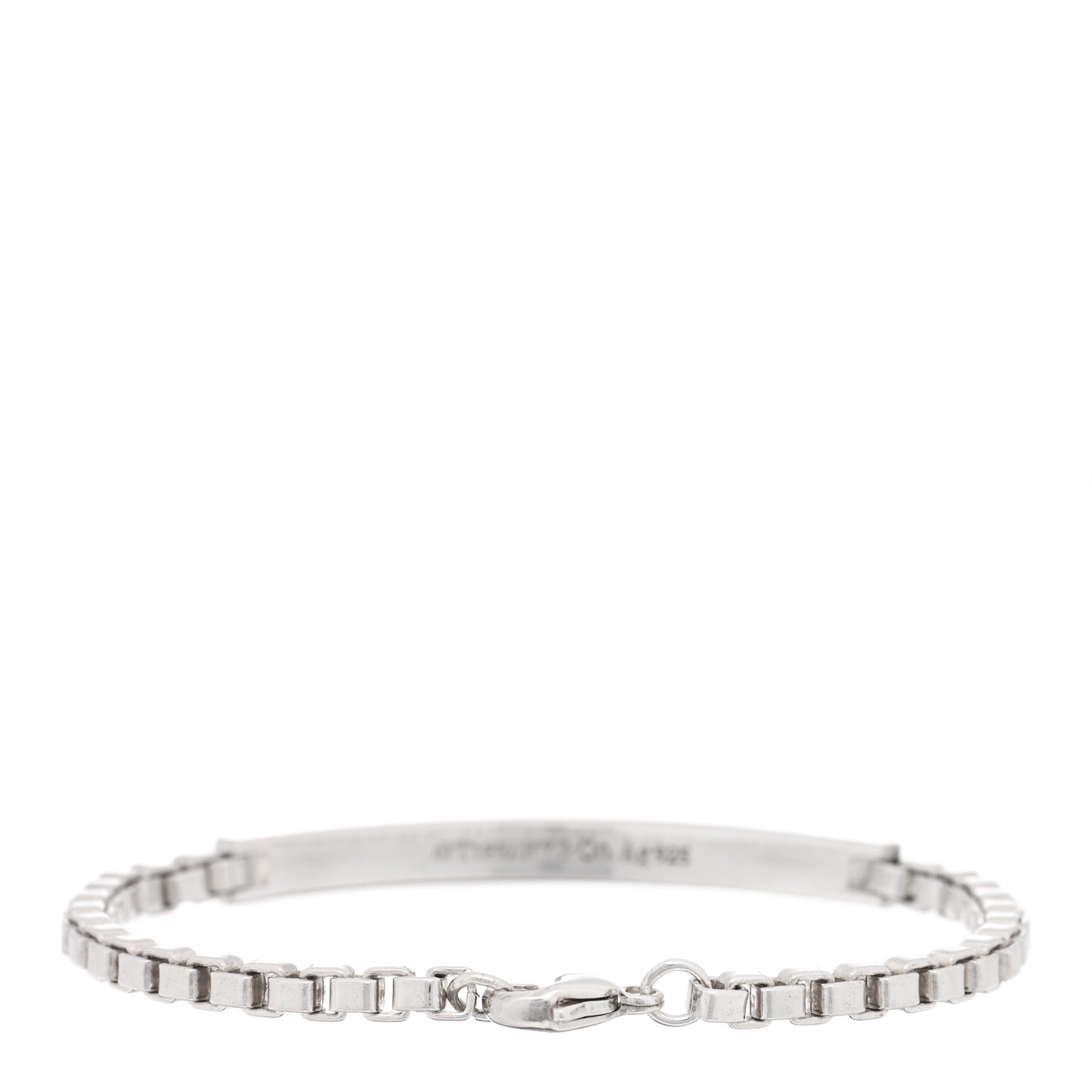 Sterling Silver Venetian Link ID Bracelet