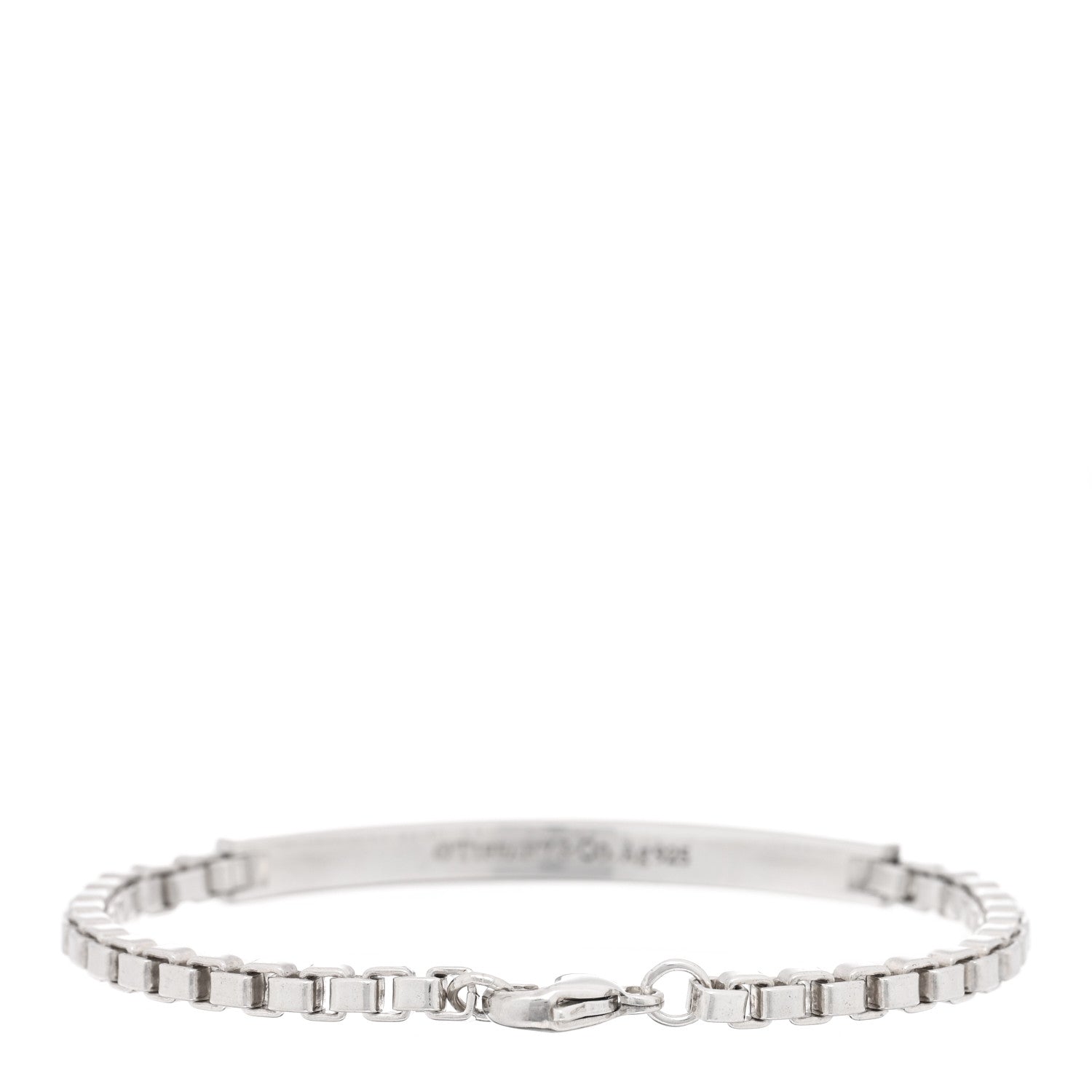 Tiffany Sterling Silver Venetian Link ID Bracelet 2 of 3