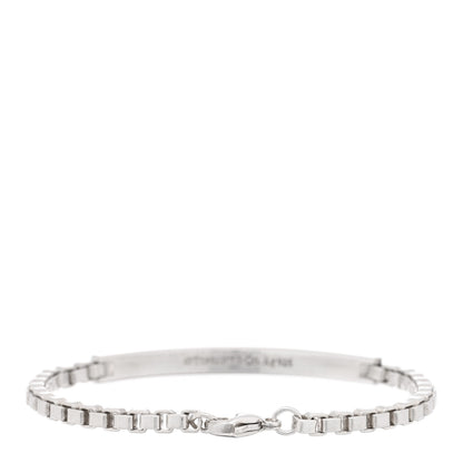 Tiffany Sterling Silver Venetian Link ID Bracelet 2 of 3
