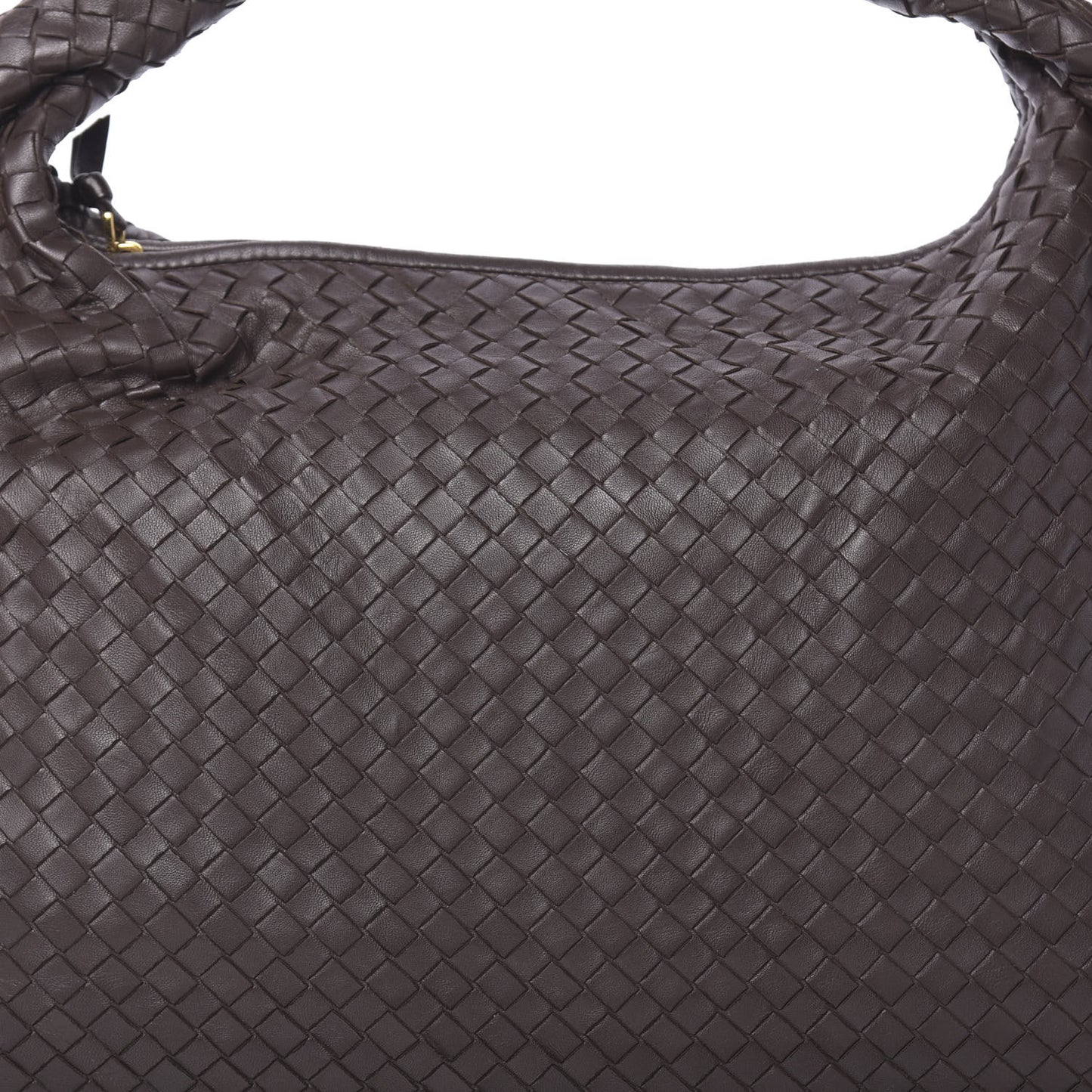 Nappa Intrecciato Large Veneta Hobo Ebano