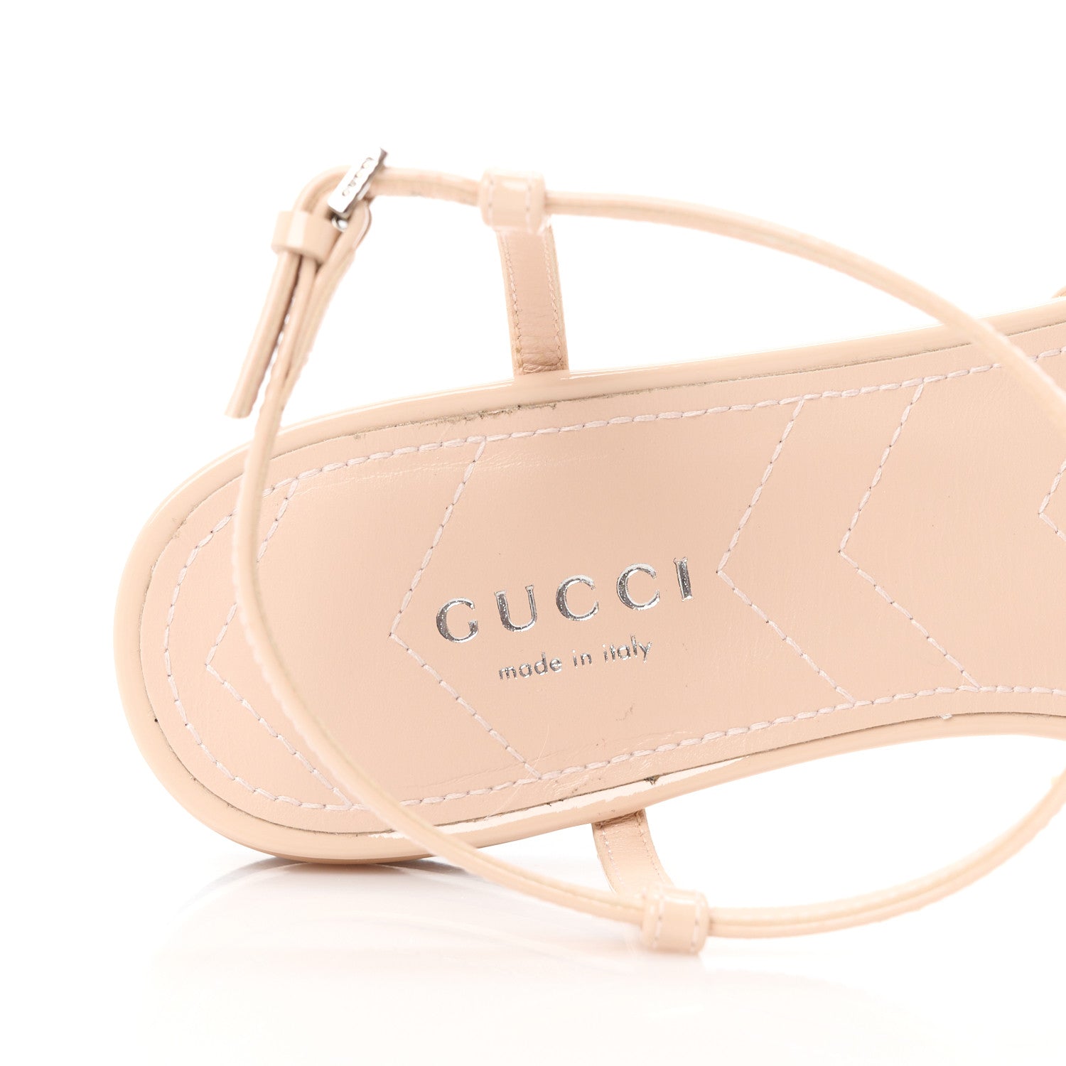 Gucci Vernice Crystal Double G Ballet Flat 36.5 Skin Rose 7 of 9