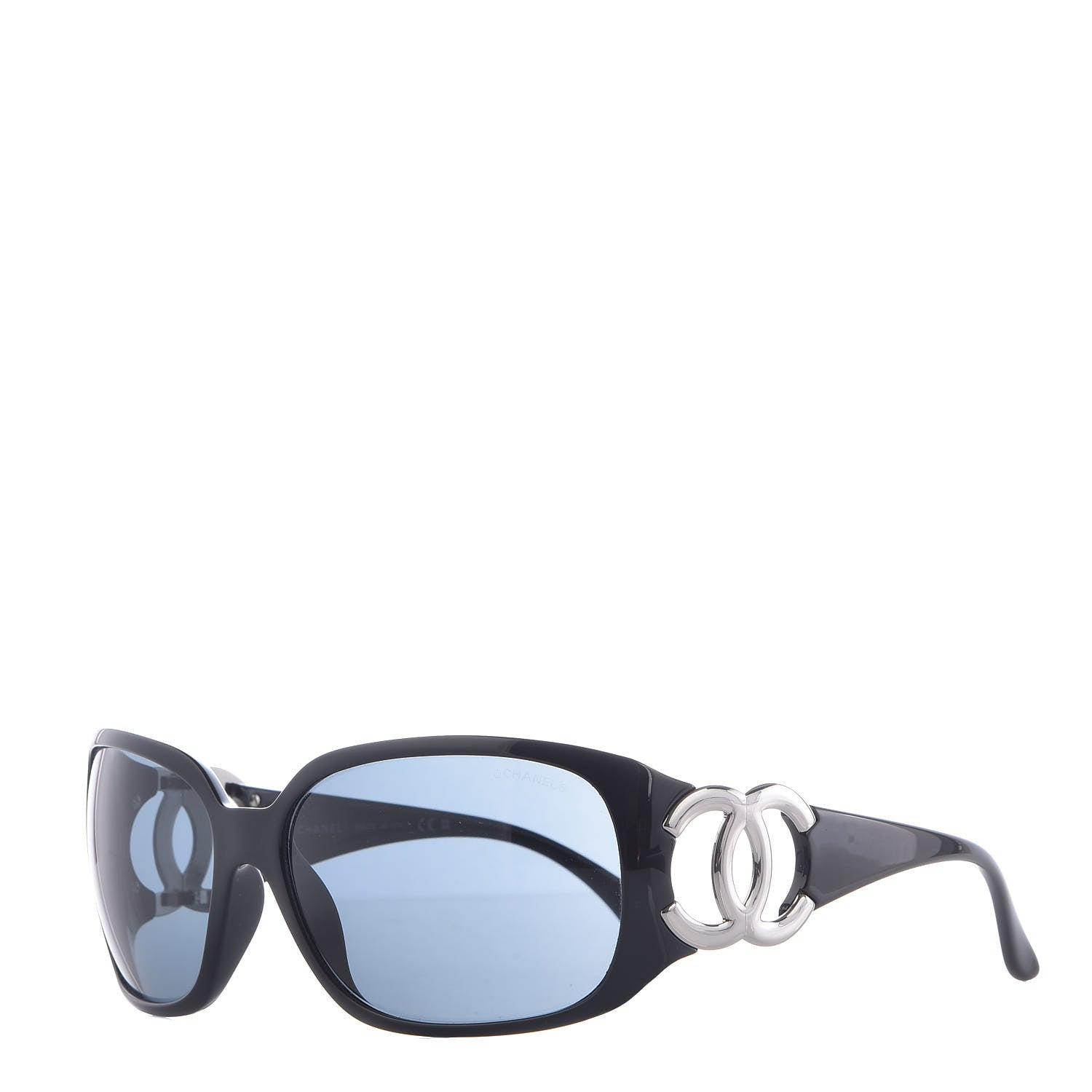 Chanel CC Sunglasses 6014 Black 1 of 8