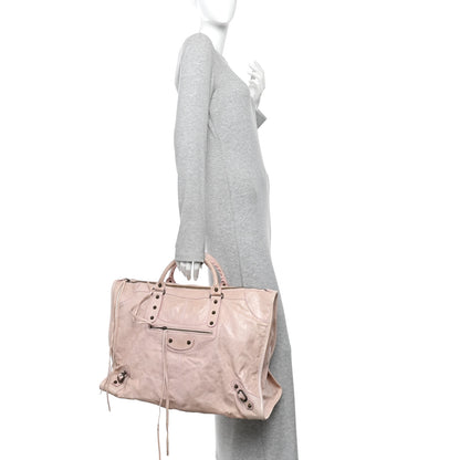 Balenciaga Agneau Classic Hardware Weekender Light Pink 2 of 12