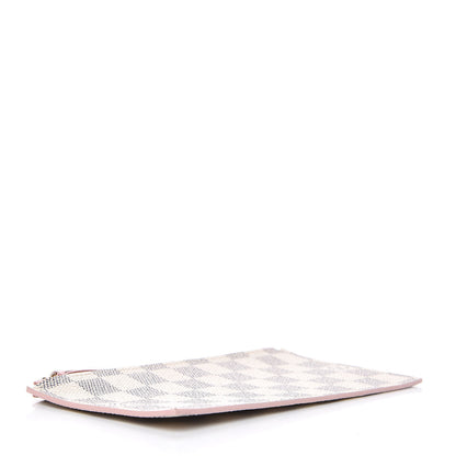 Louis Vuitton Damier Azur Felicie Chain Wallet Zippered Insert Rose Ballerine 4 of 7