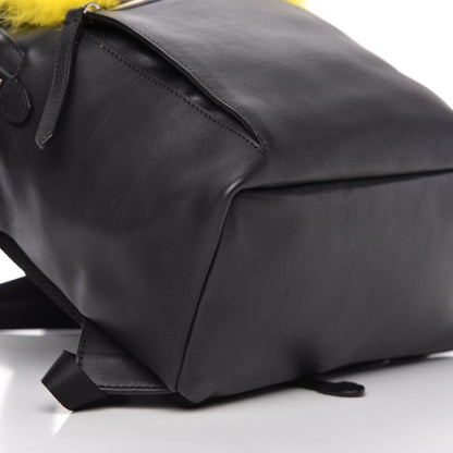 Fendi Vitello Dolce Fox Elaphe Ayers Hypnoteyes Large Backpack Black Giallo Multicolor 6 of 10