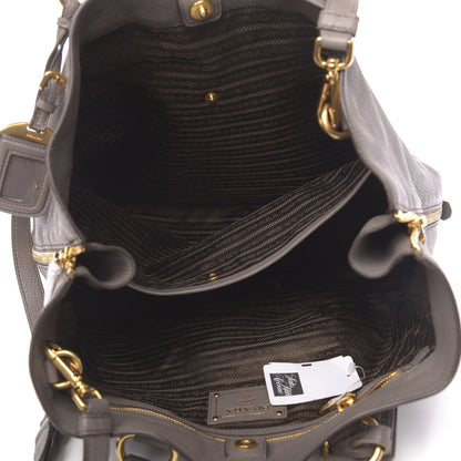 Prada Cervo Deerskin Side Zip Tote Argilla 4 of 8