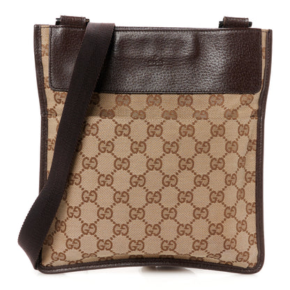 Gucci Monogram Messenger Crossbody Bag Dark Brown 1 of 11