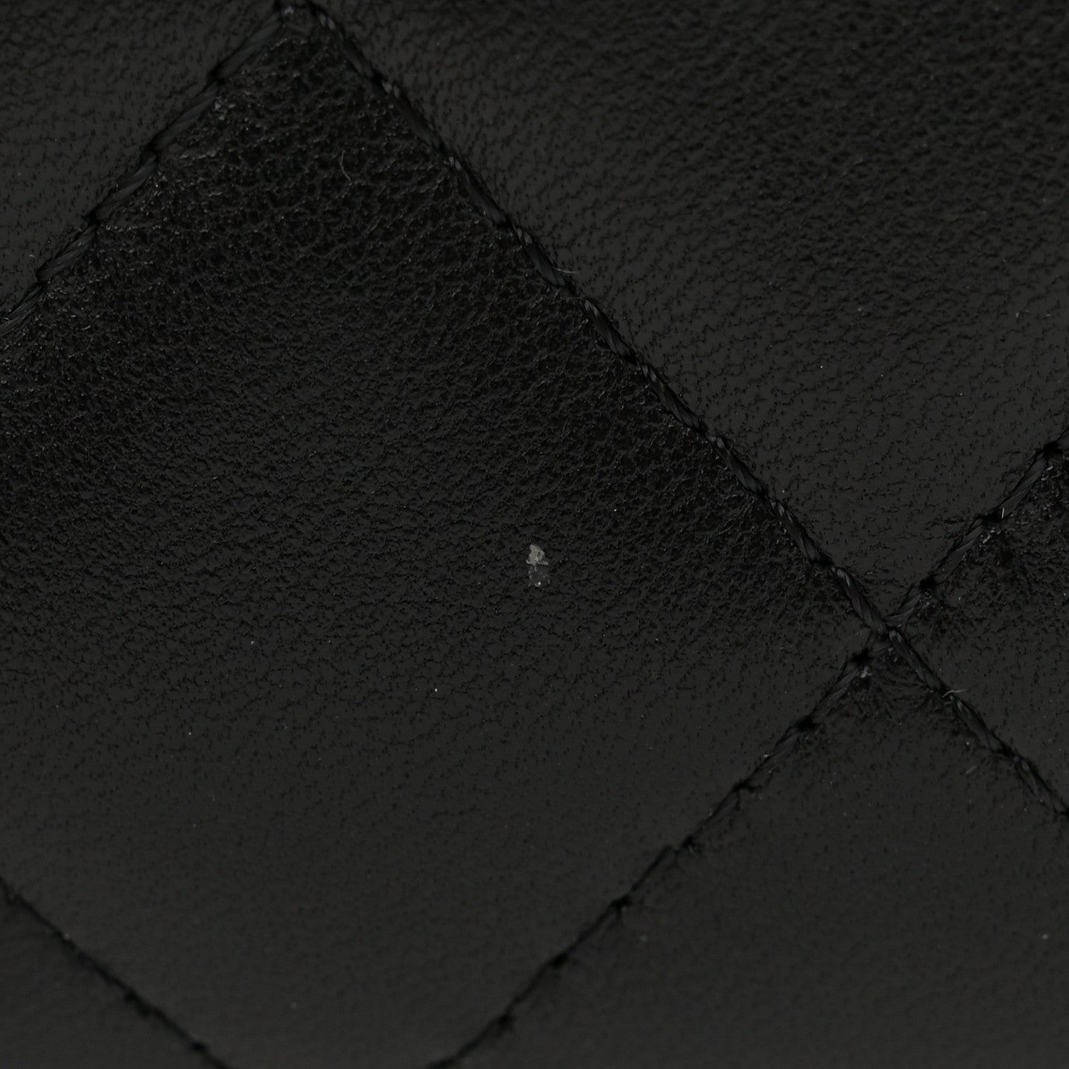 Chanel Lambskin Quilted Pearl Card Holder With Chain Black 11 of 12