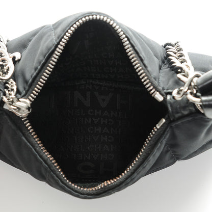 Chanel Nylon Quilted Pochette Black 5 of 7