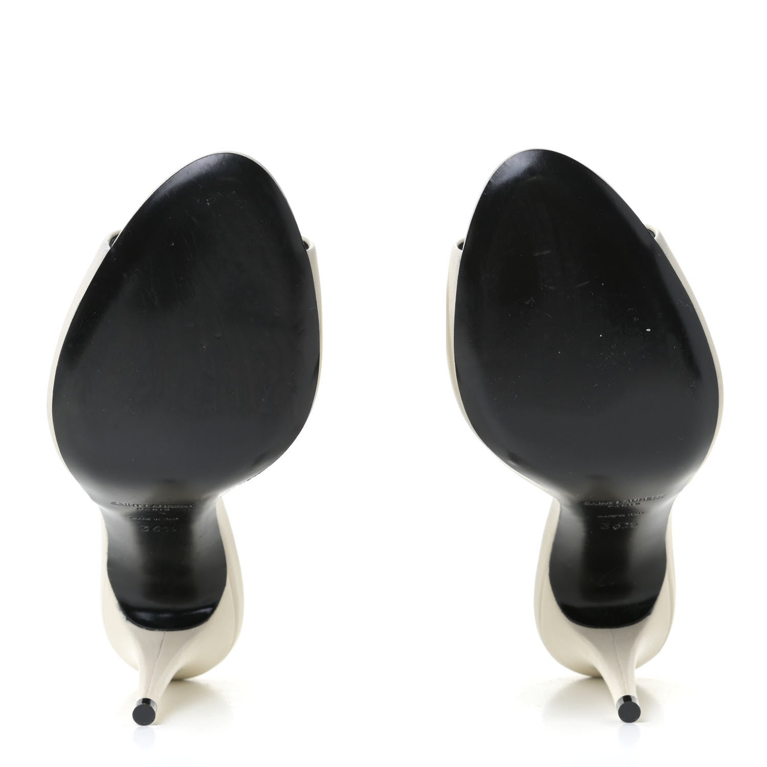 Saint Laurent Lambskin Sexy 95mm Pumps 36.5 White 6 of 10
