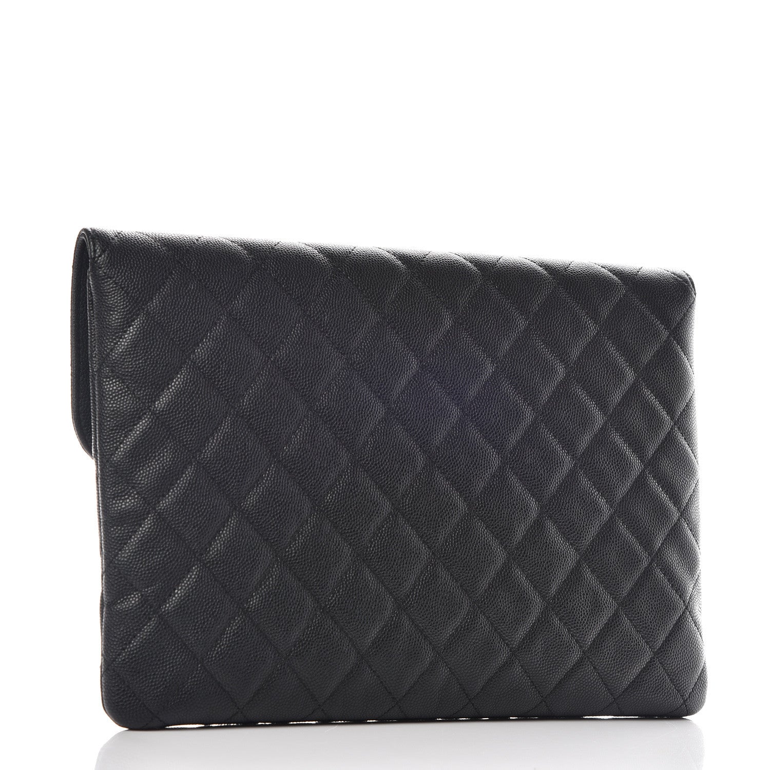 Chanel Caviar Quilted Medium Golden Class Pouch Black 3 of 12