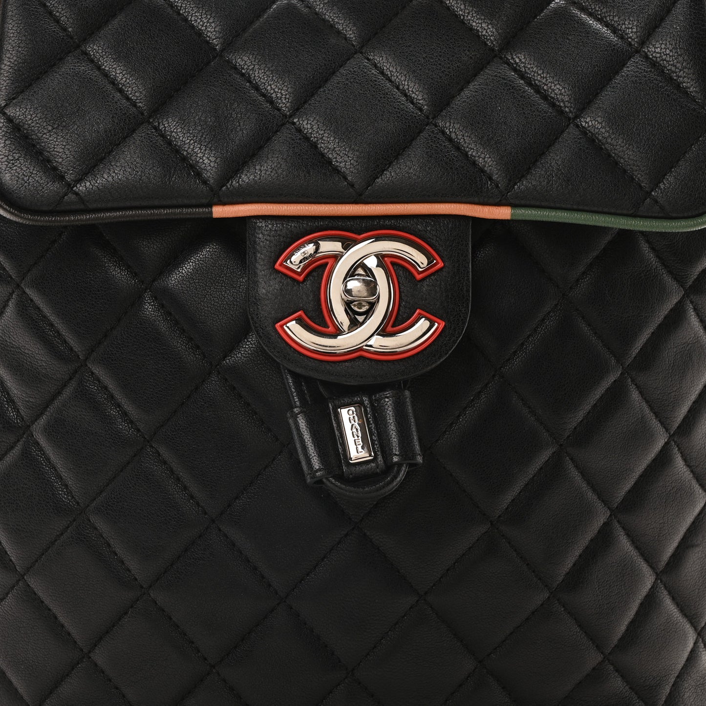 Lambskin Quilted Small Cuba Urban Spirit Backpack Black