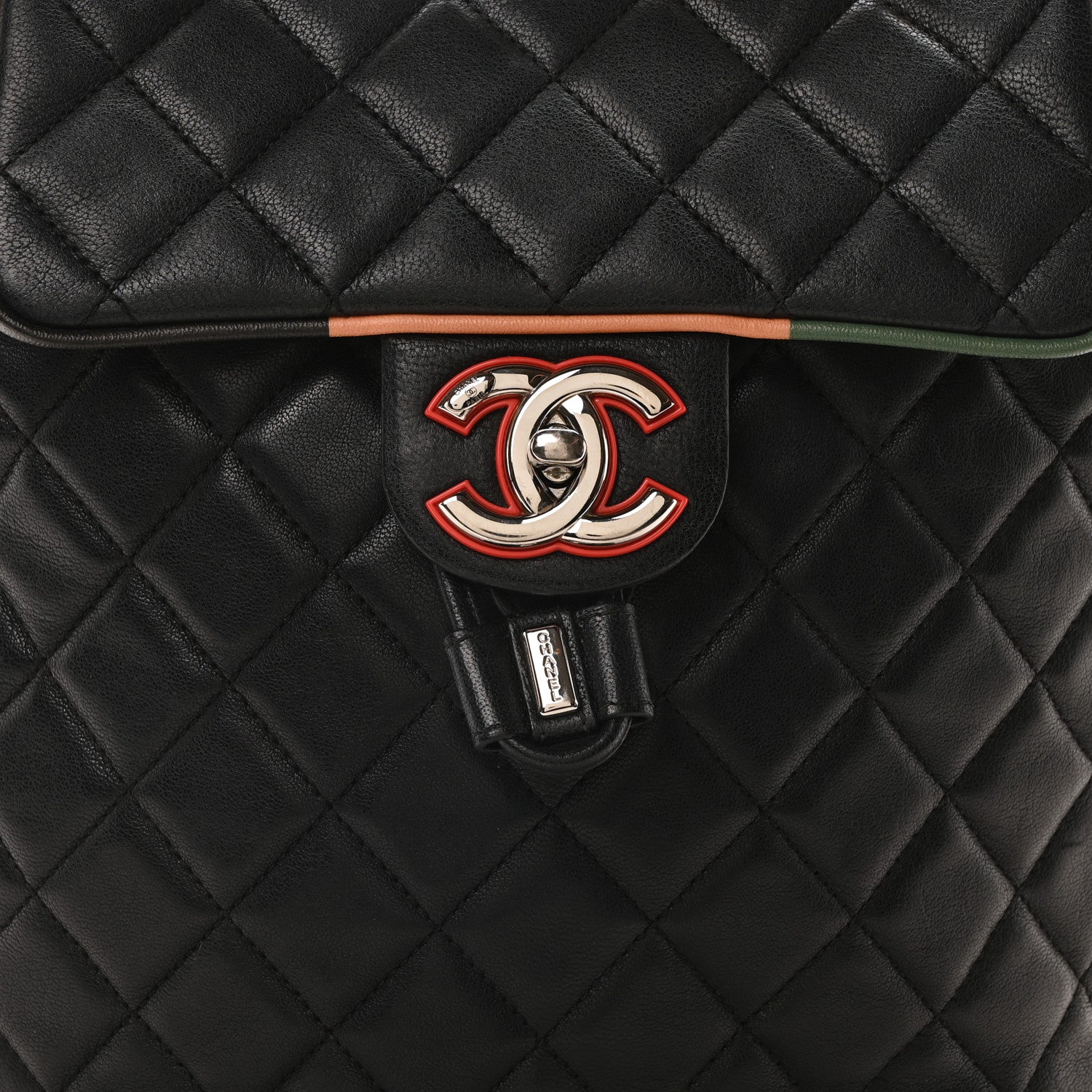 Chanel Lambskin Quilted Small Cuba Urban Spirit Backpack Black 8 of 10