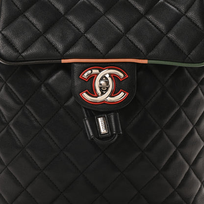 Chanel Lambskin Quilted Small Cuba Urban Spirit Backpack Black 8 of 10