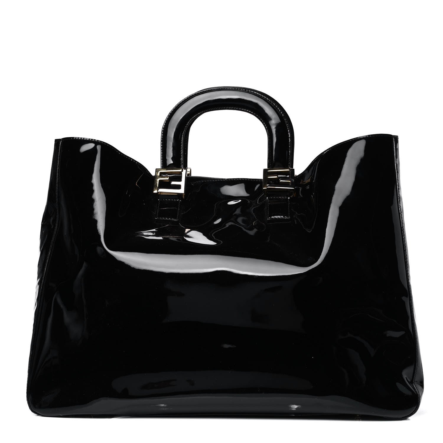 Fendi Patent FF Tote Black 1 of 6
