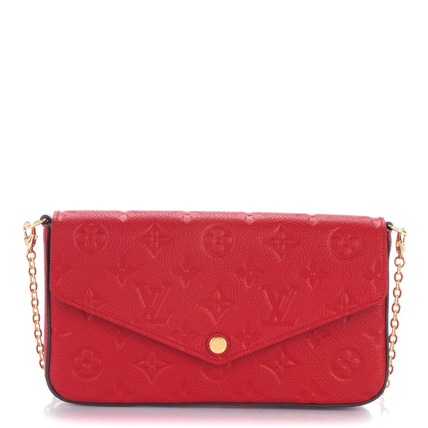 Empreinte Pochette Felicie Chain Wallet Cherry