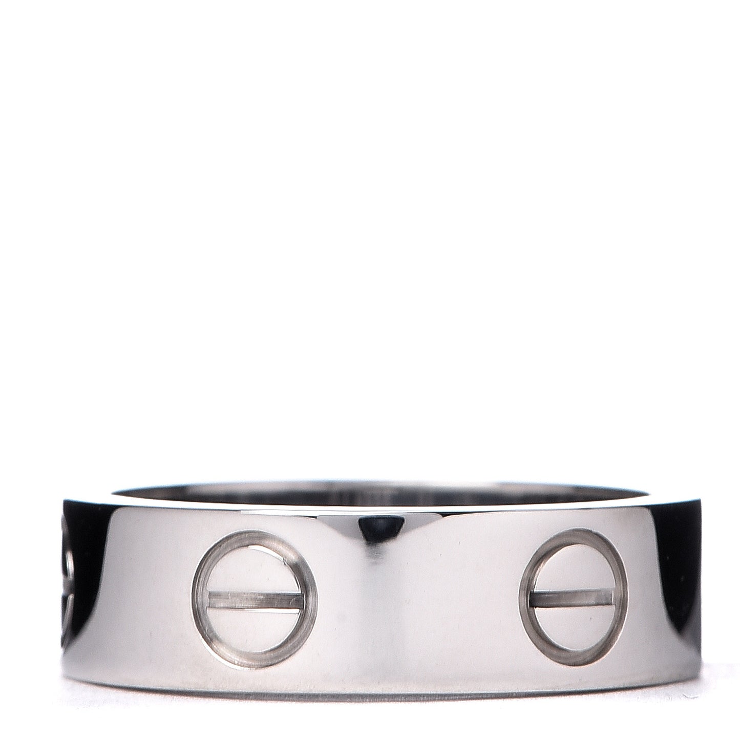 18K White Gold 5.5mm LOVE Ring 52 6