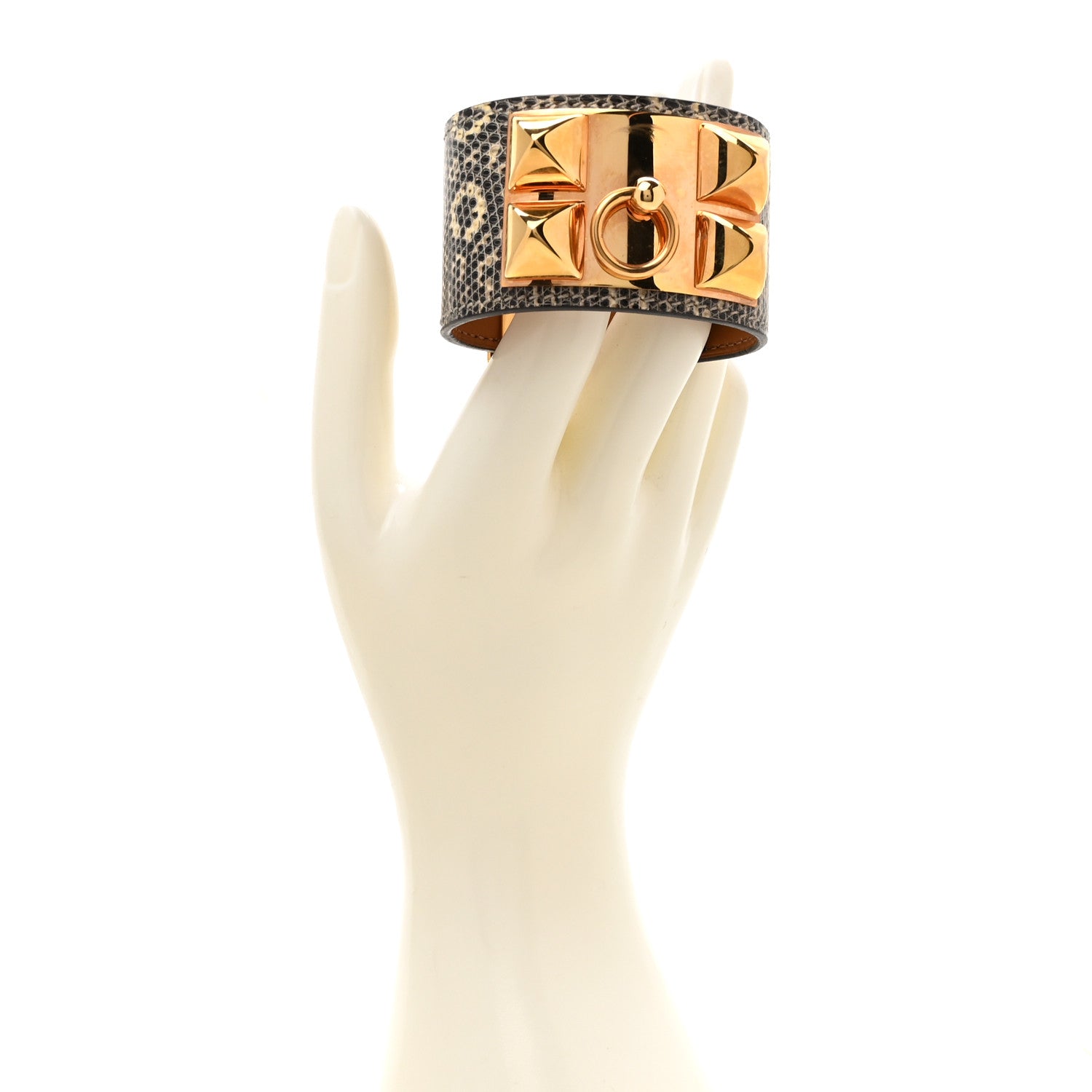 Hermes Lizard Collier De Chien CDC Bracelet T2 Ombre 2 of 5