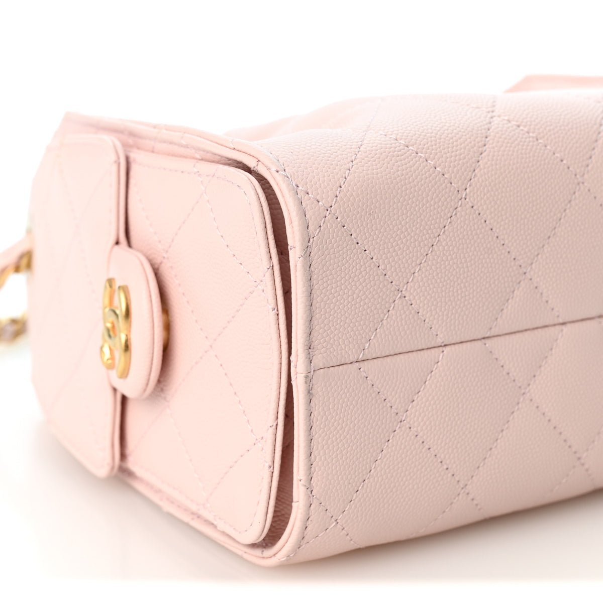 Caviar Quilted Mini Chanel 25 Handbag Light Pink