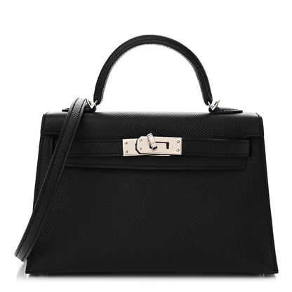 Hermes Epsom Mini Kelly Sellier 20 Black 1 of 13
