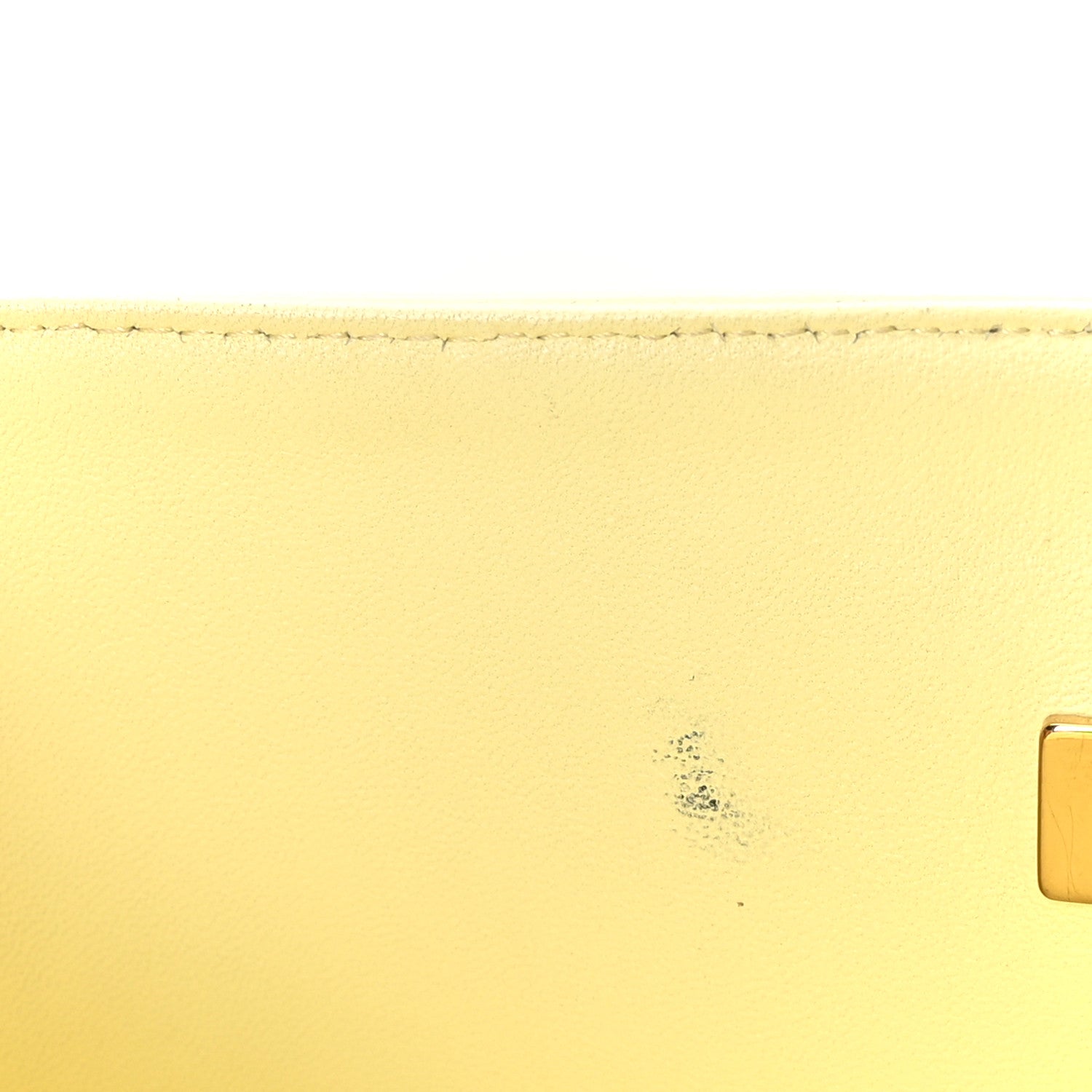 Chanel Caviar Quilted Jumbo Double Flap Light Yellow 12 of 15
