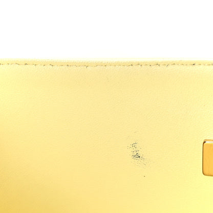 Chanel Caviar Quilted Jumbo Double Flap Light Yellow 12 of 15