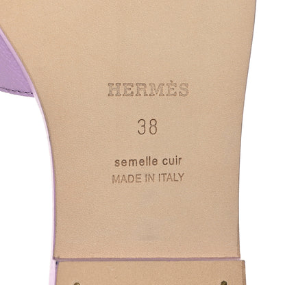 Hermes Epsom Oran Sandals 38 Violet Amethyste 8 of 9