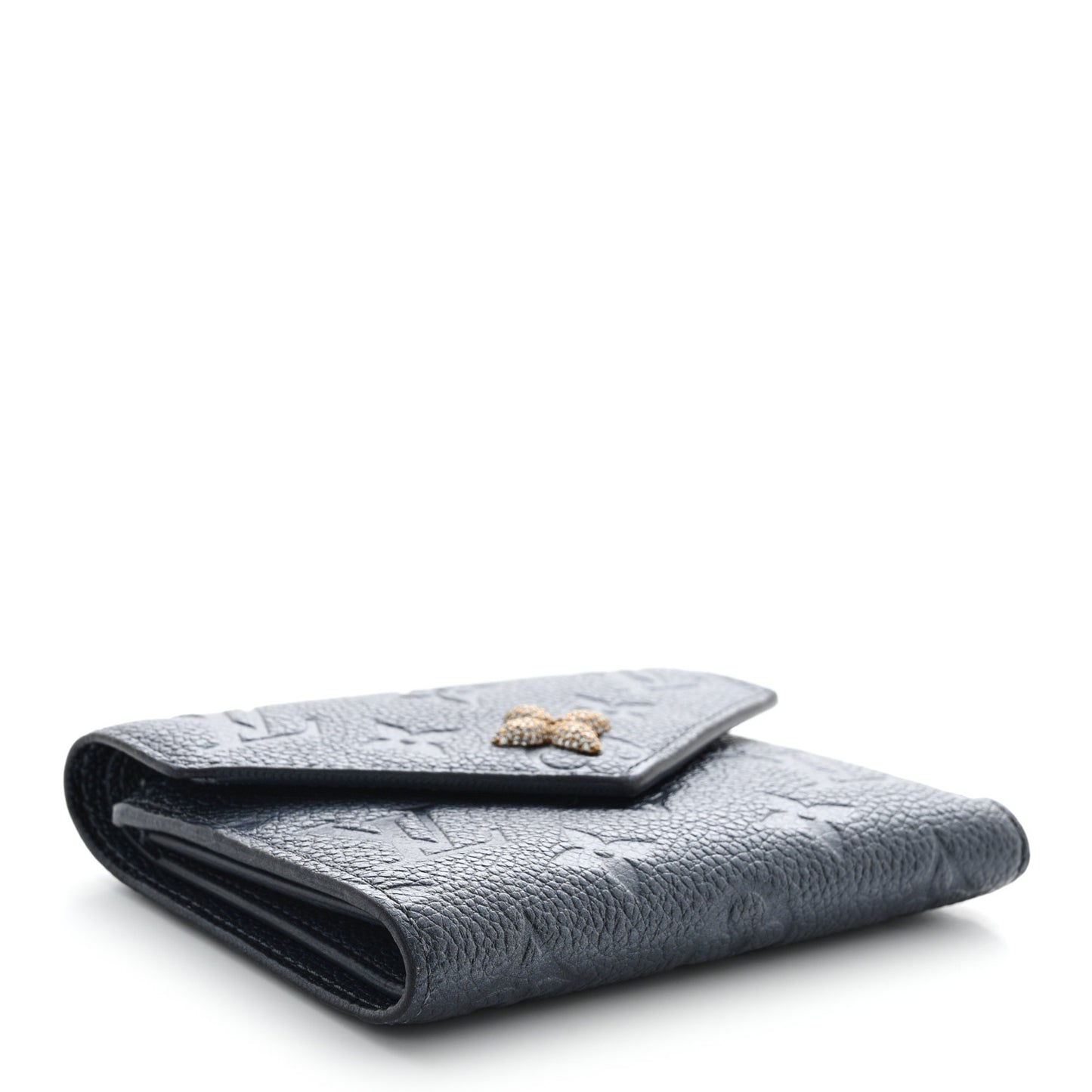 Empreinte Monogram Flower Victorine Wallet Navy Blue
