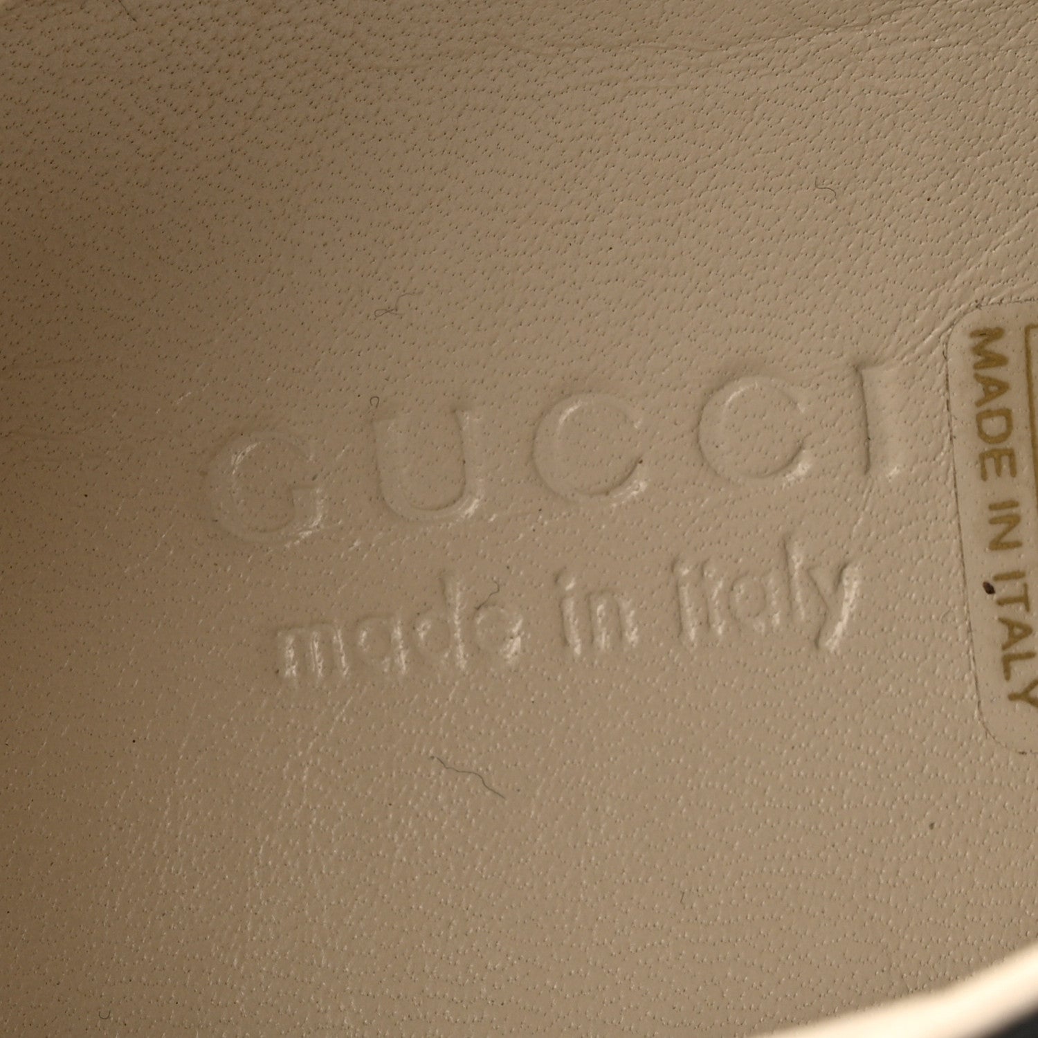 Gucci Calfskin Iridescent Logo Womens Rhyton Sneakers 37 Black 7 of 13