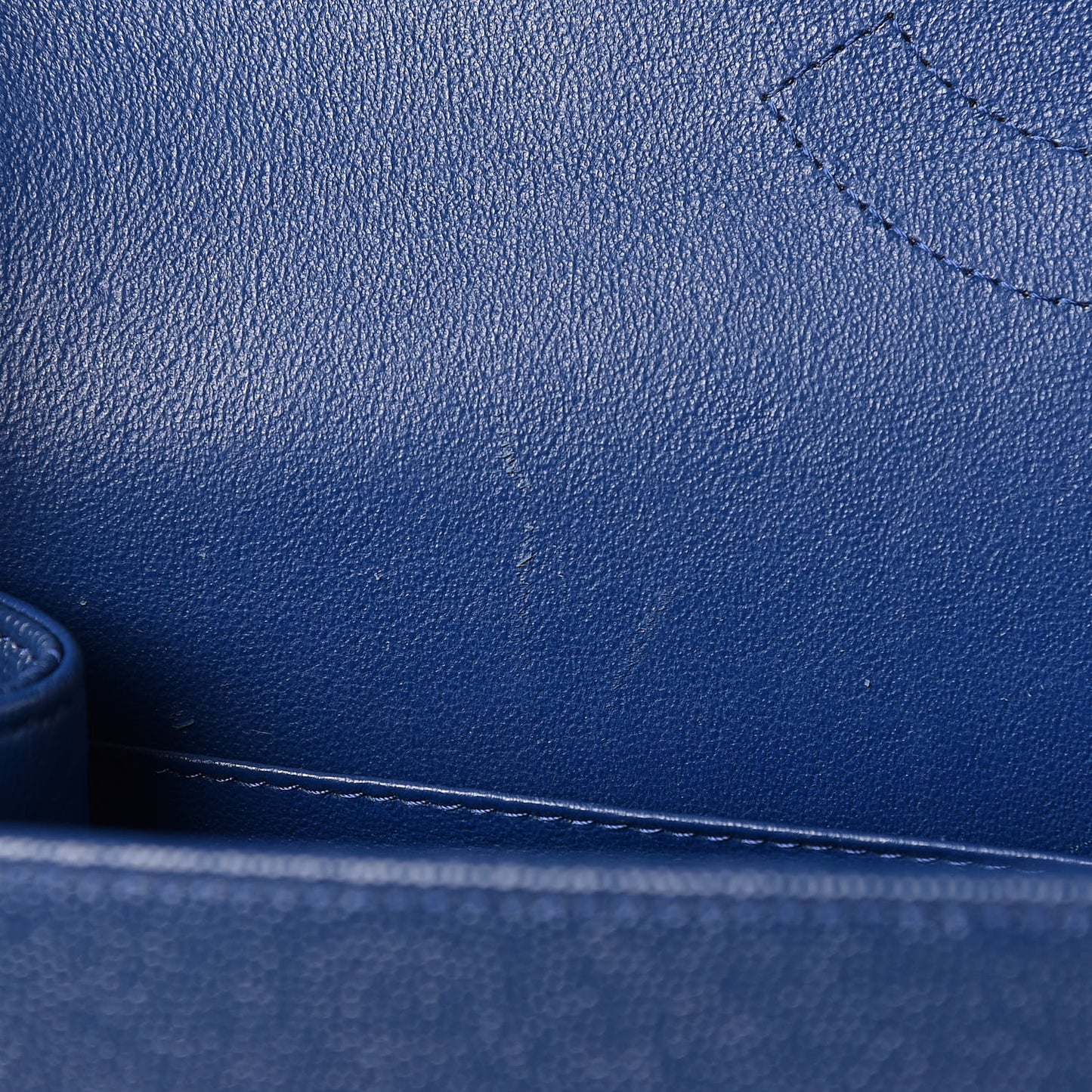 Caviar Quilted Jumbo Double Flap Navy