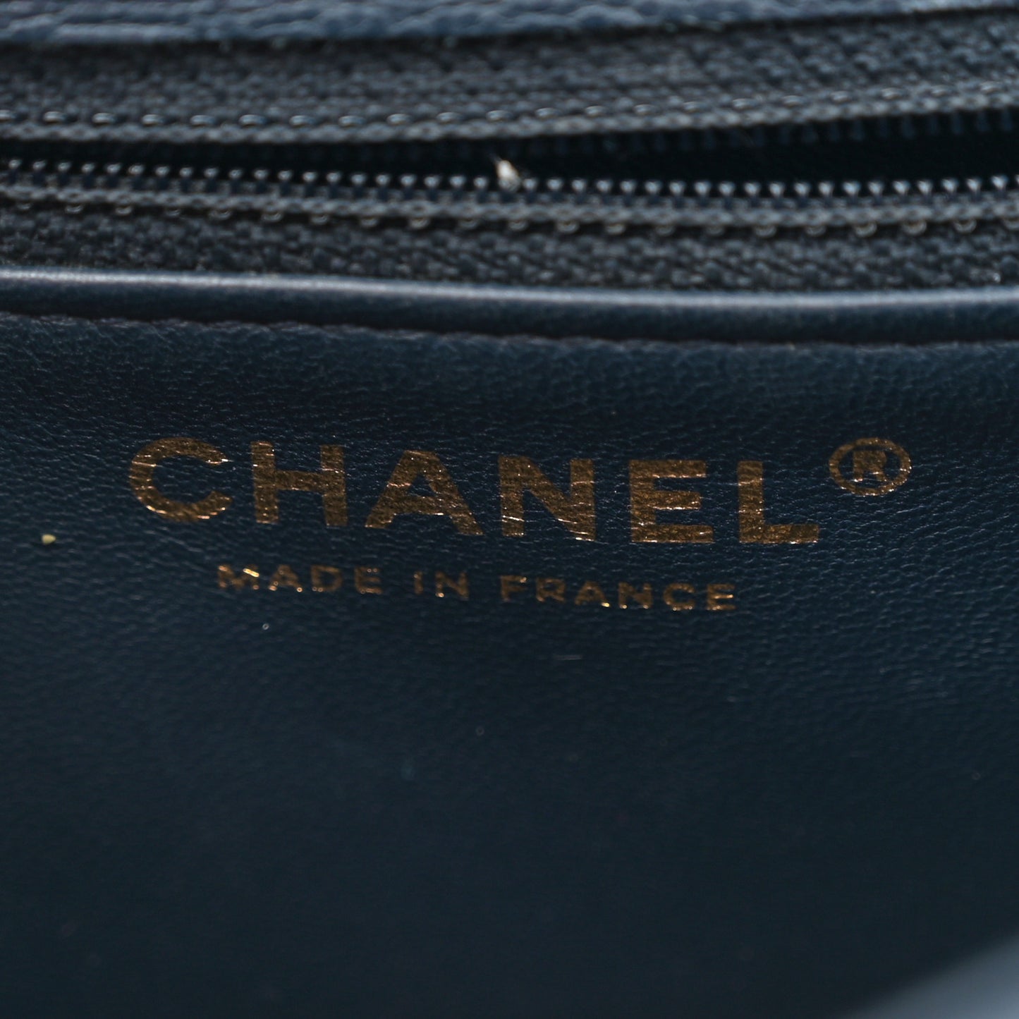 Caviar Quilted Mini Sweet Classic Flap Navy Blue