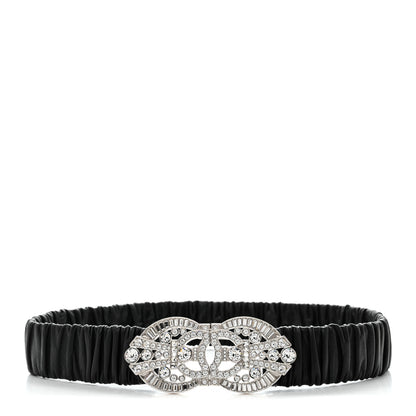 Chanel Lambskin Crystal CC Belt 70 28 Black 1 of 4