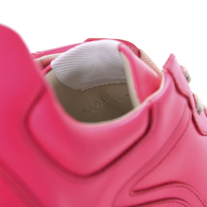 Gucci Calfskin Mens Rhyton Sneakers 10.5 Fuxia Fluo 8 of 10