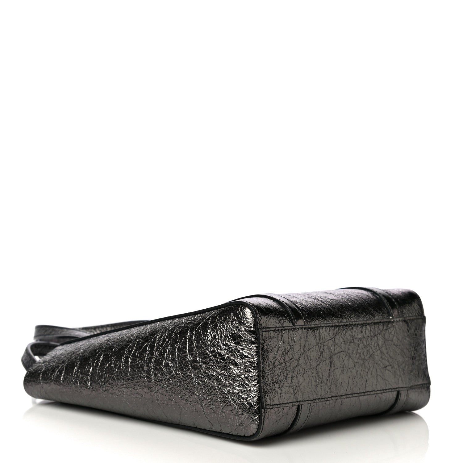 Balenciaga Textured Patent Calfskin XXS Everyday Tote Black 4 of 10