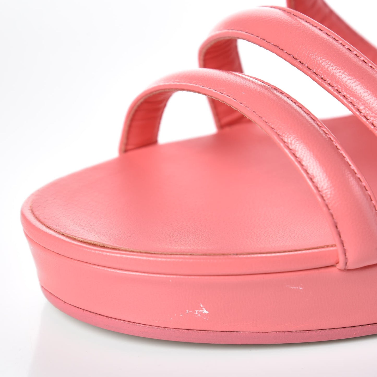 Goatskin Parthenon Platform Sandals 39 Pink