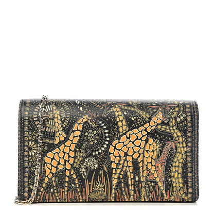 Christian Dior Printed Calfskin Animals Chain Pouch Brown Multicolor 1 of 10