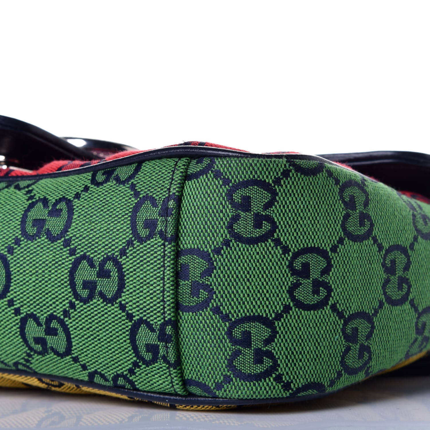 Gucci Monogram Multicolor Matelasse Diagonal Small GG Marmont Shoulder Bag Pink Blue Red Yellow Green 8 of 9