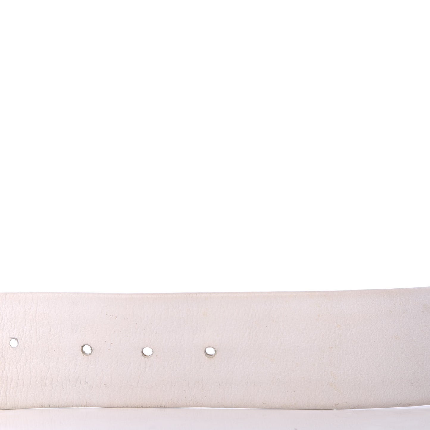 Lambskin Chain CC Belt 85 34 White