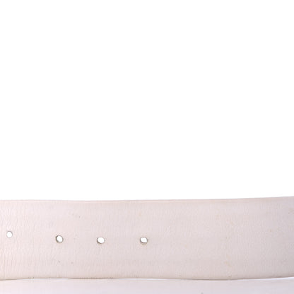 Chanel Lambskin Chain CC Belt 85 34 White 5 of 9