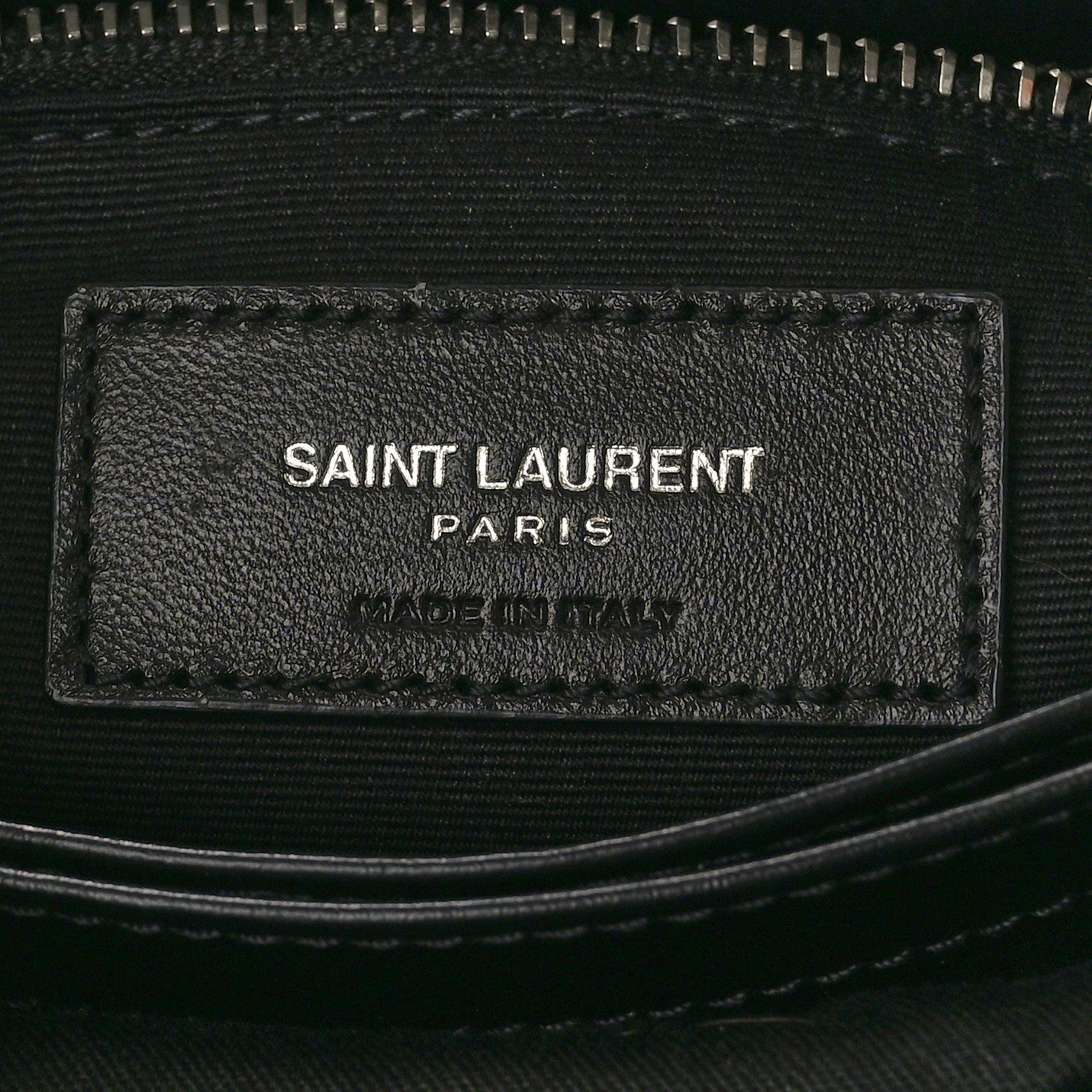 Saint Laurent Calfskin Y Quilted Monogram Toy Loulou Crossbody Bag Black 6 of 11